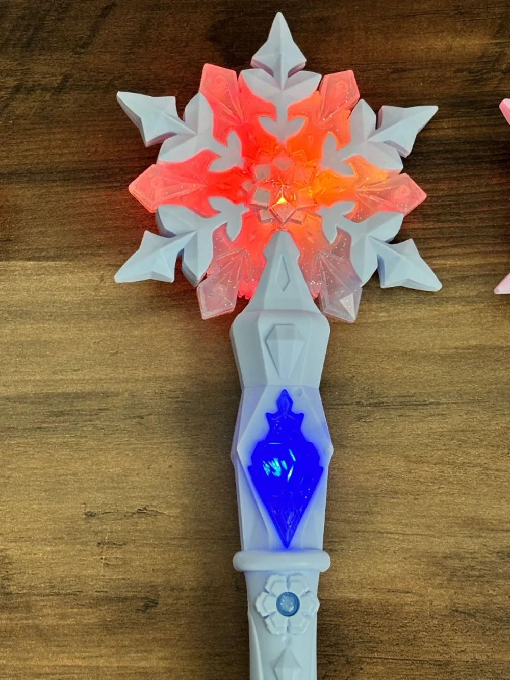 Girls Pretend Play Set Frozen Light Up Wands 2 Snowflake Purse Dress Up Makeup